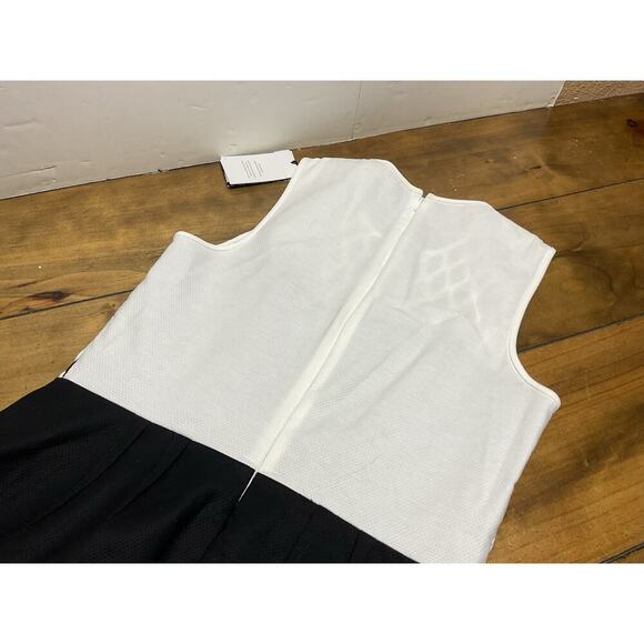 Diane von Furstenberg Size 4 Leonora Netted Two Tone Dress Ponte Knit - Picture 13 of 14